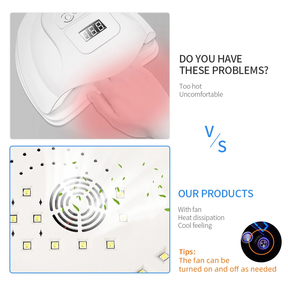 

Nail Dryer Modern UV Lamp For Nails Whale Scale LED Lamp Nail For Manicure professional Drying Gel Polish LED Nail UV Lamps