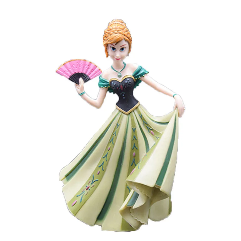 20cm Disney Snow White Elsa Rapunzel Jasmine Anna Model Action Figures Princess Cartoon Anime Dolls Figurines Kids Toys Cake images - 6