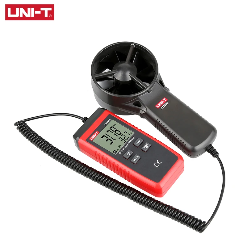 Мини-анемометр UNI-T UT363S ручной тестер с ЖК-дисплеем скорость потока воздуха
