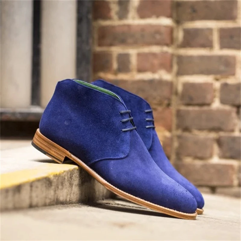 

Men High Quality Leather Boots Male Spring Casual Motorcycle Ankle Men Lace-Up Basic Boots Man Fashion Men Boots