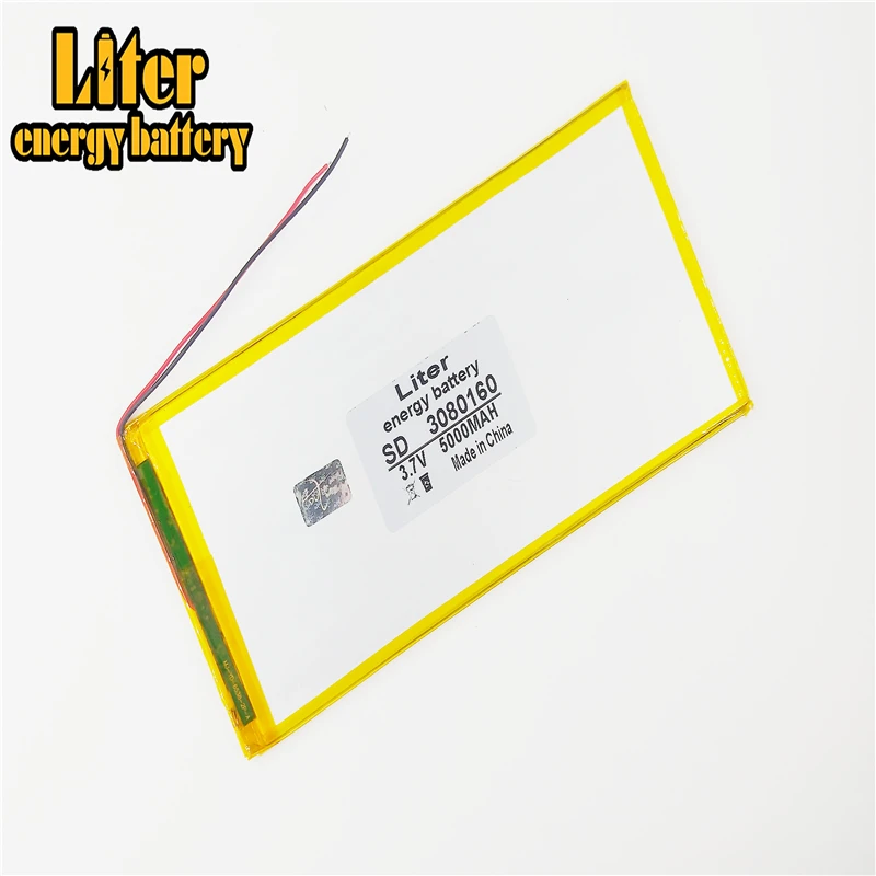 3080160 полимерная батарея 5000 mah 3 7 V MP4 мобильный power tablet battery|battery charger car capacitorbattery operated