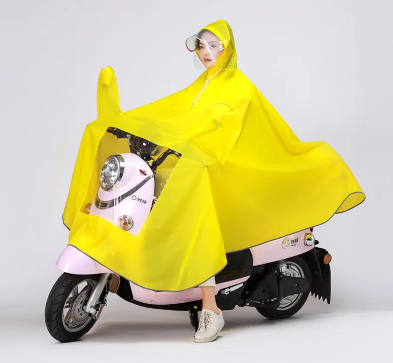 

Waterproof Scooter Raincoat Women Plastic Travel Overall Ladies Fashion Raincoats Stylish Impermeable Girls Rain Coat KK60YY