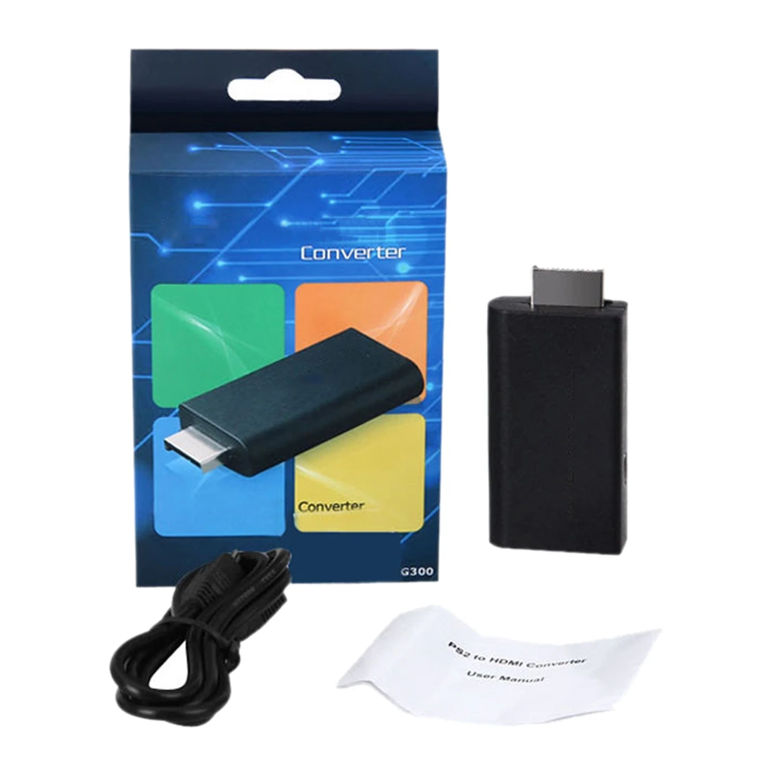 Адаптер преобразователь для PS2 в HDMI с аудиовыходом 3 5 мм HDTV 1080P|Компьютерные