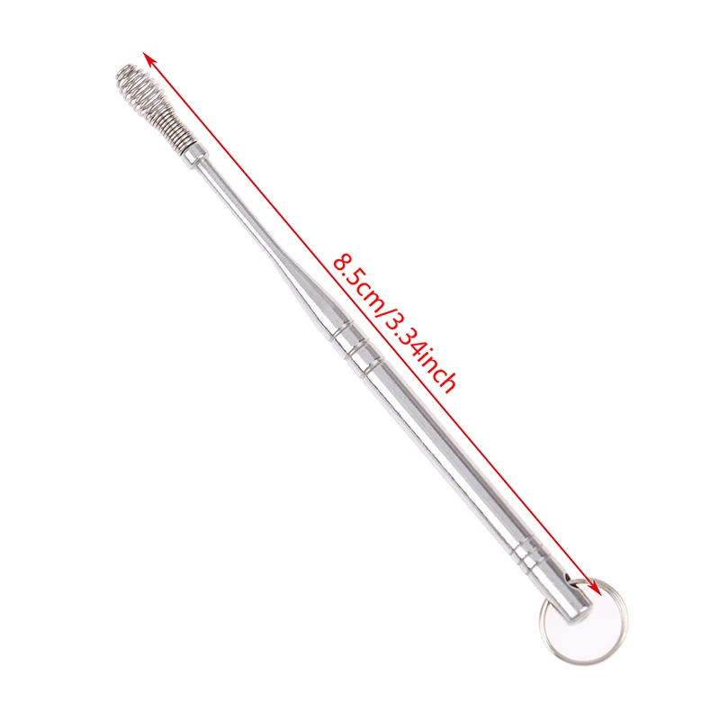 1PC Stainless Steel Spiral Ear Pick Spoon Wax Removal Cleaner Care Beauty Tool Multi-function Portable With Key Chain | Красота и