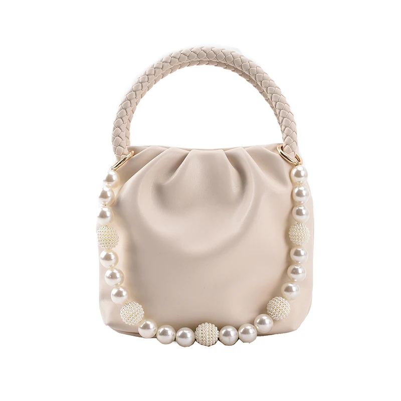 

Small PU Leather Underarm Cute Crossbody Bag with Short Beading Belt for Women 2021 Shoulder Purses and Handbags Female Travel