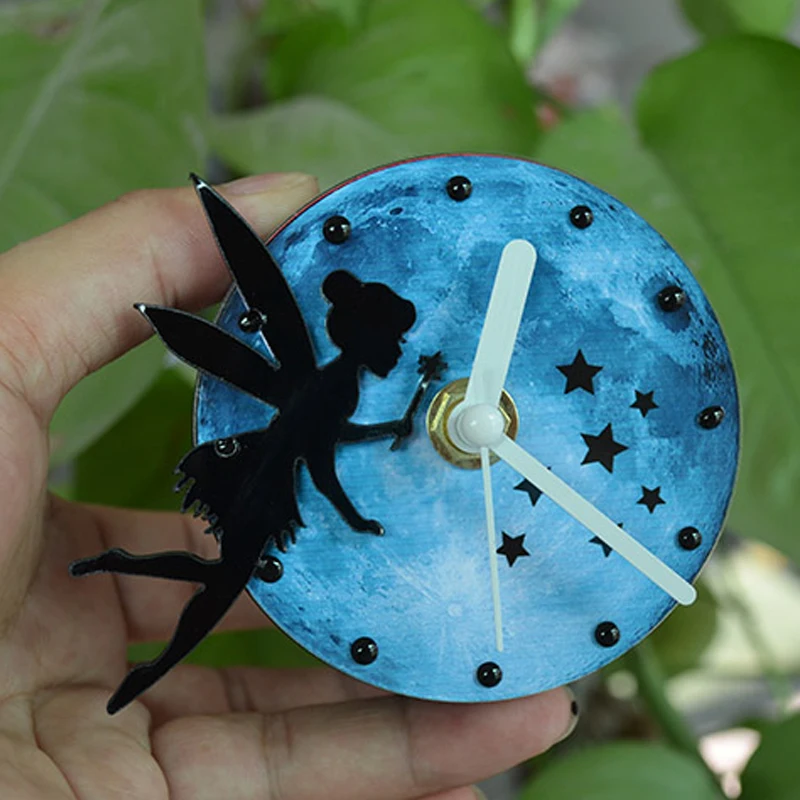 Unique Little Fairy Kitchen Refrigerator Fridge Magnet Portable Wall Clock Self Adhesive Magnetic Stickers Home Decoration | Дом и сад