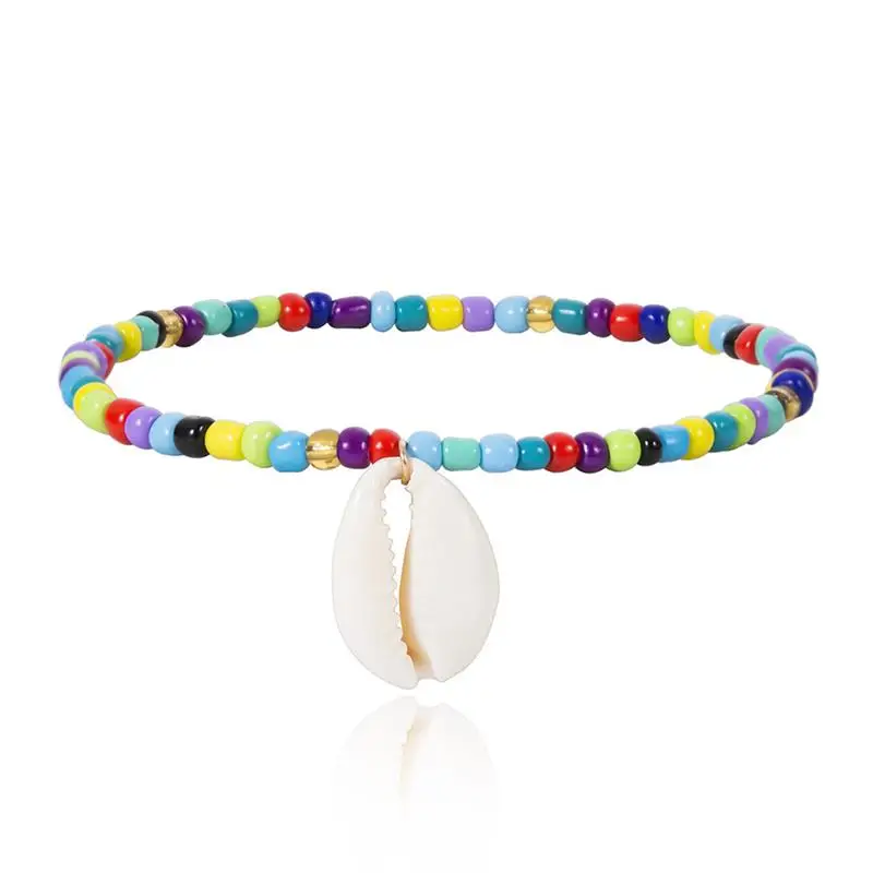 Женский ножной браслет в богемном стиле простой пляжный на щиколотку с