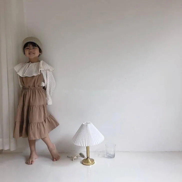 Платье для девочек 2020 корейское весеннее и летнее хлопковое платье принцессы с