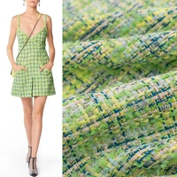 grass green plaid weaving tweed fabric for coat tissus au m%c3%a8tre telas por metro %d1%82%d0%ba%d0%b0%d0%bd%d1%8c %d0%b4%d0%bb%d1%8f %d1%88%d0%b8%d1%82%d1%8c%d1%8f tela sewing tissu by the yard