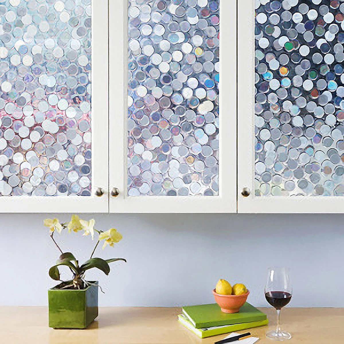 WXSHSH 3D матовый Радуга цветная пленка для окна статическая прилипающая виниловая