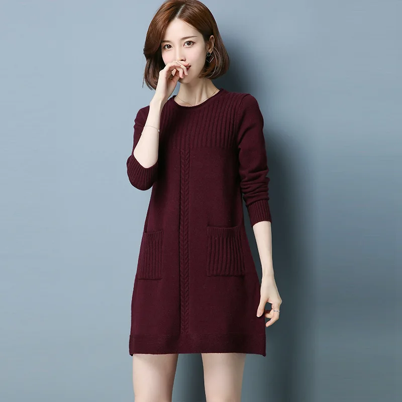 Sweters Women 2020 Pullover Yellow Long Sweater Korean Style Top Femme Knitwear Sueter Mujer KJ152 | Женская одежда