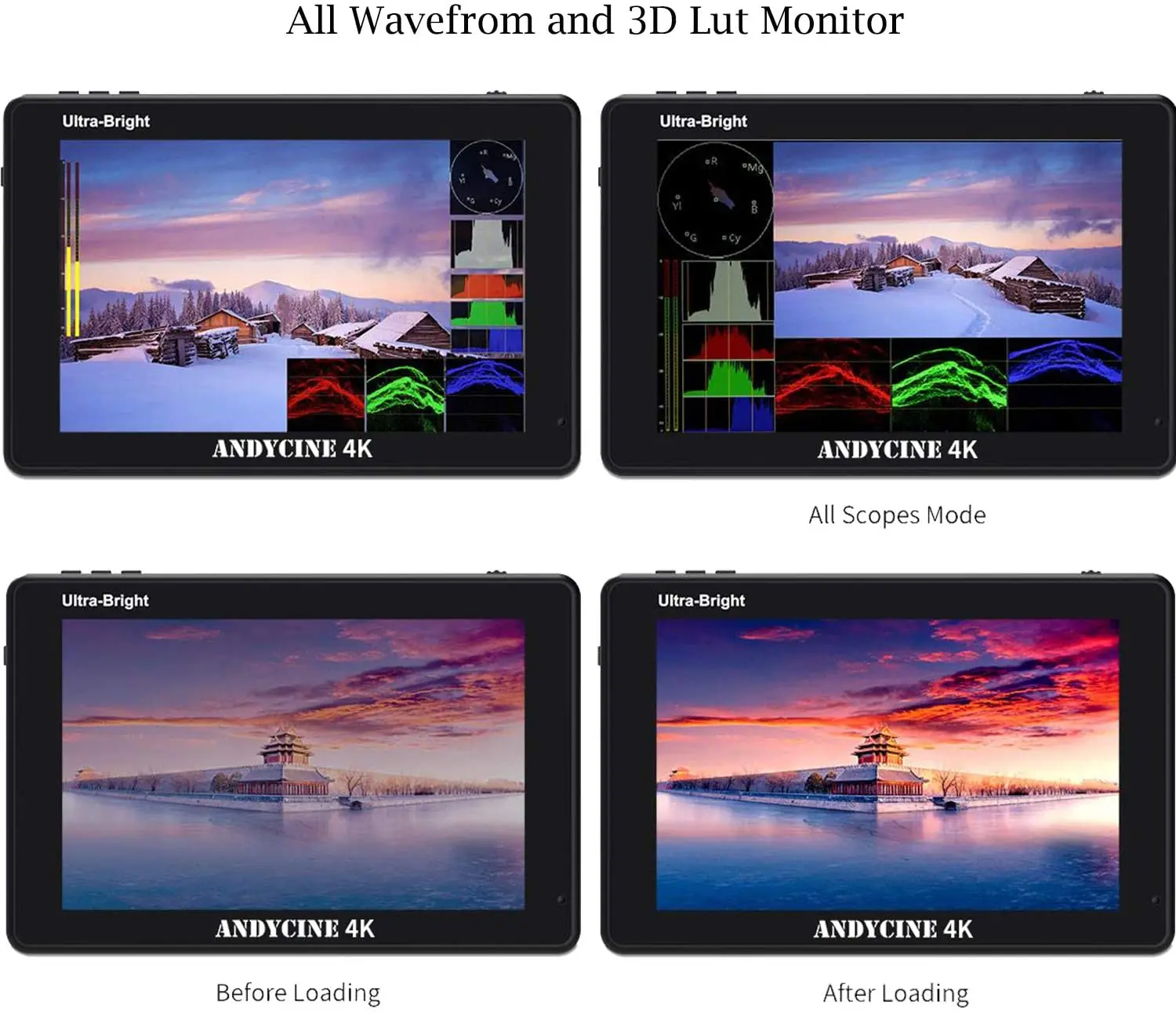 Andycine C7 7 дюймов 2200nit 3D LUT сенсорный экран с разрешением 4K HDMI Камера DSLR полевой