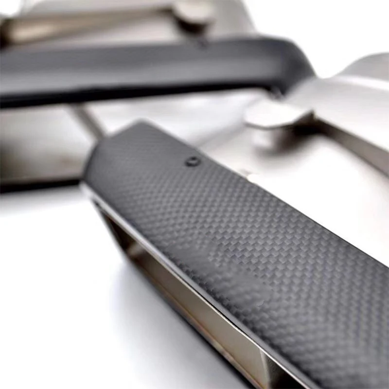 

Brand New Carbon fiber 304 Stainless Steel Exhaust Muffler Pipe For Mercedes E-calss W222 W212 W205 E63 S new Square Mouth