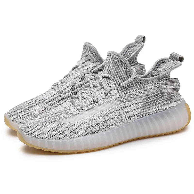 

Jogging Sneakers For Men Summer Mesh Casual Sport Sock Shoes Lace-up Outdoor Running Man Wear-resistant Running Shoes