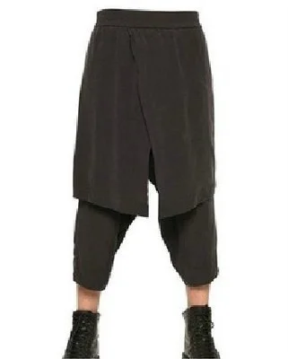 

Стильная одежда, новинка, Индивидуальный бренд, стильные модные мужские брюки-Капри, Капри для представлений с брюками hsia