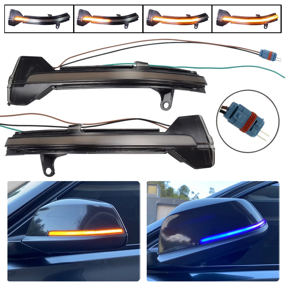

2pcs Dynamic Mirror For BMW 6 Series F06 F12 F13 Facelift 2015 2016 2017 Light LED Blinker Turn Signal