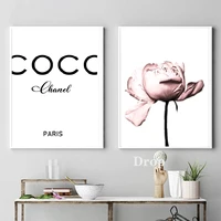 canvas printed poster peony flower fashion home decor blush pink painting modern wall art hd pictures living room modular frame