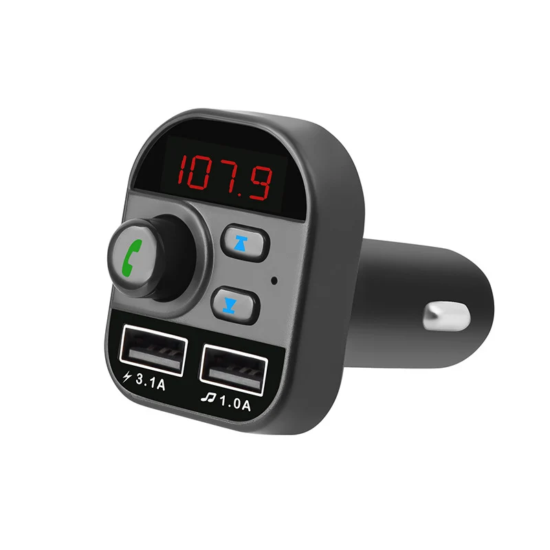 

Charger FM Transmitter Receiver Wireless Bluetooth Car Audio MP3 Player TF Card Car Kit Dual USB Car Phone Charger For Xiaomi