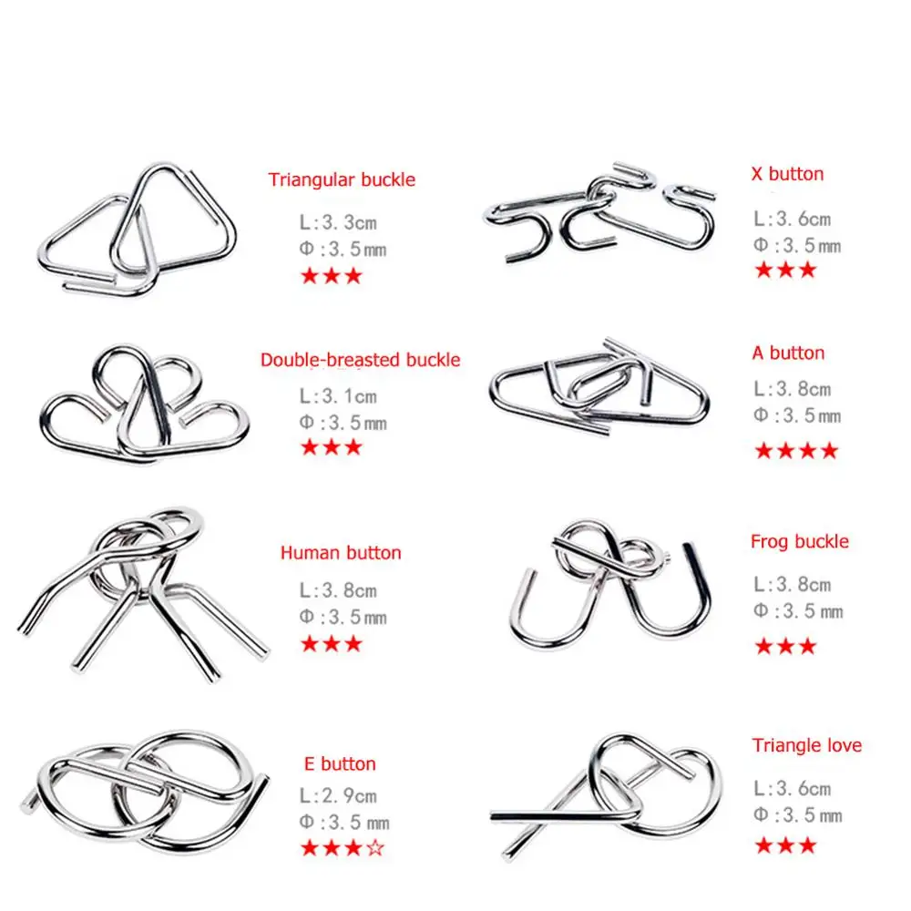 3D головоломка Монтессори-головоломка металлический антистресс | Игрушки и хобби