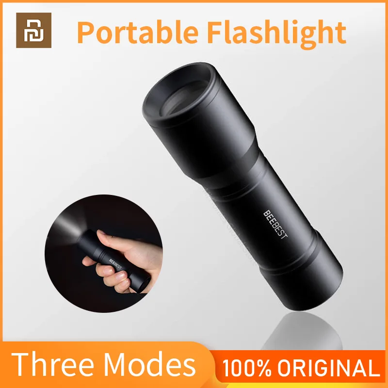 

BEEBEST Mini Flashlight 130m Lightweight EDC Flashlight Waterproof SOS Portable Mini Torch Work With AAA Batteries