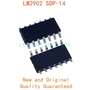10PCS LM2902 SOP14 LM2902D SOP-14 LM2902DR SOP LM2902DR2G SOIC14 LM2902DT SOIC-14 LM2902DG SMD 2902 new and original IC Chipset