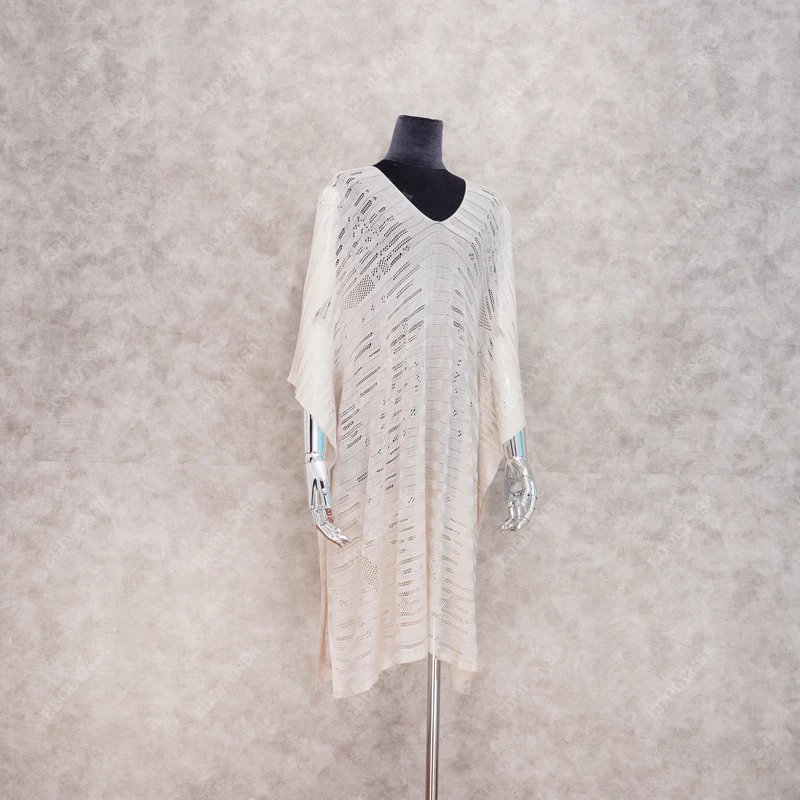 Трикотажная накидка на бикини для женского пляжа кафтан пляжные накидки женщин