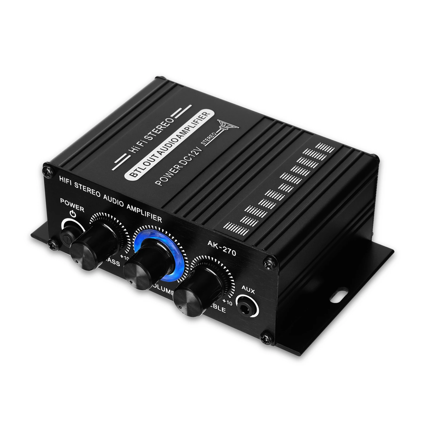 AK270 Mini Audio 2-Channel Stereo Power Amplifier Portable Sound AUX Input Speaker Amp for Car and Home | Электроника