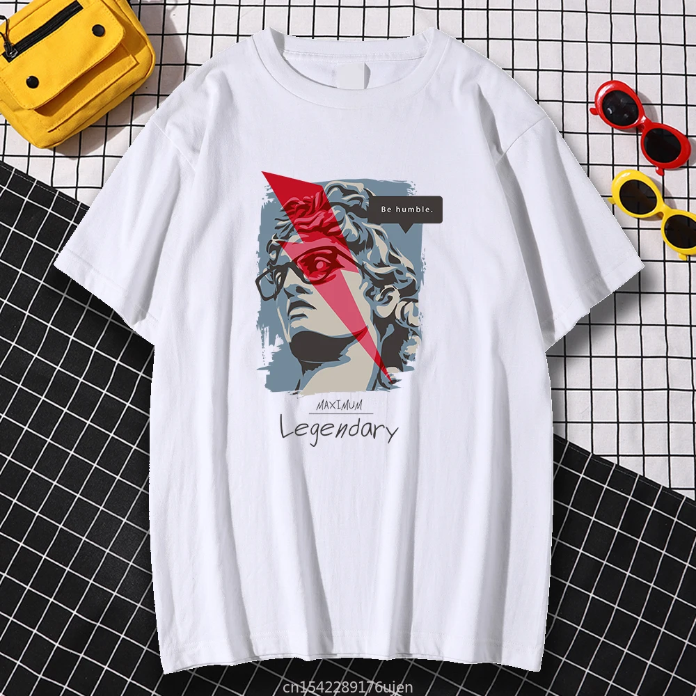 

Kohpweran Cartoon Printed Maximum Legendary Pattern Women Loose Vintage Cartoons Loose Tshirt Fashion Crewneck Shirts