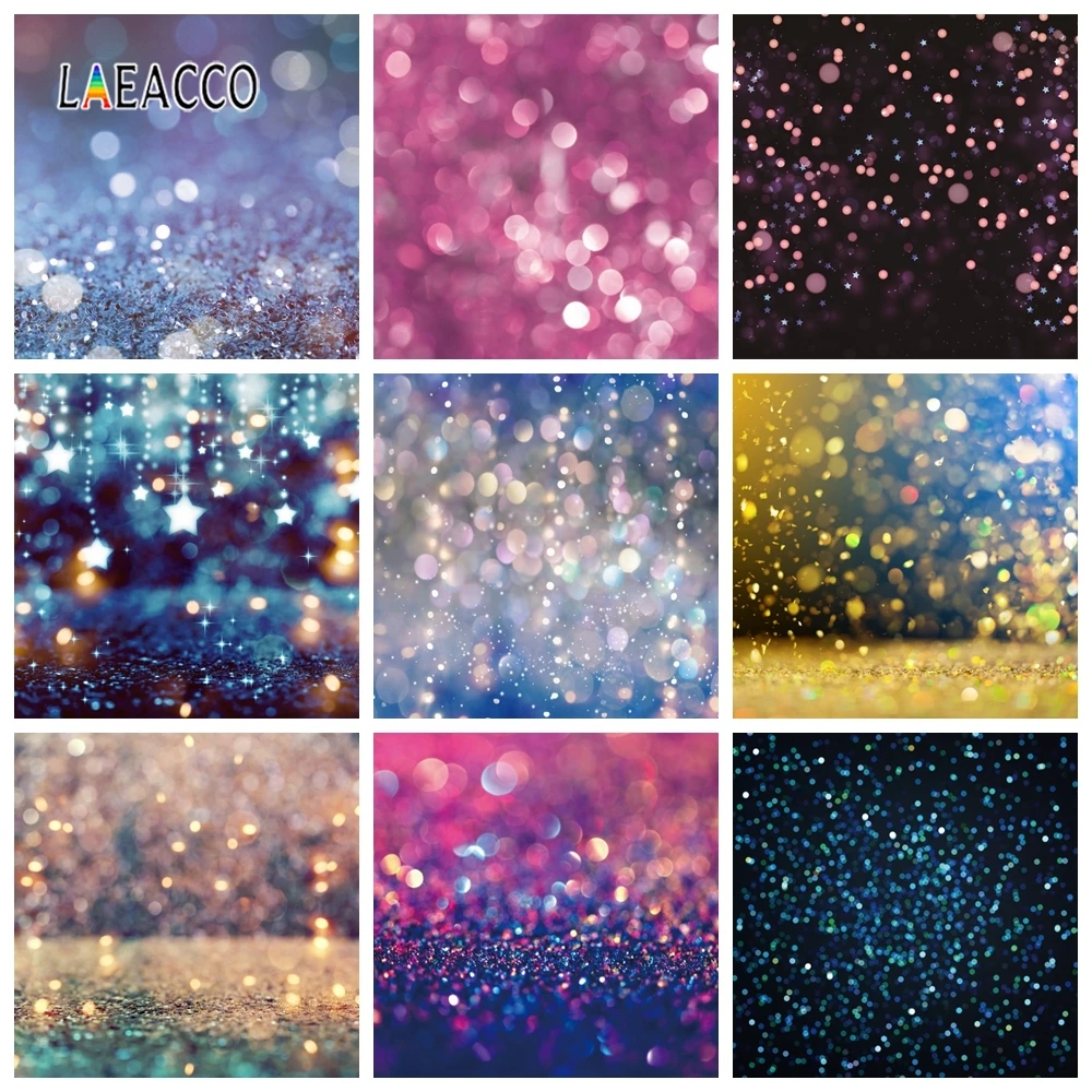 Фотофон Laeacco на свадьбу светильник Bokeh с блестками для фотосъемки новорожденных