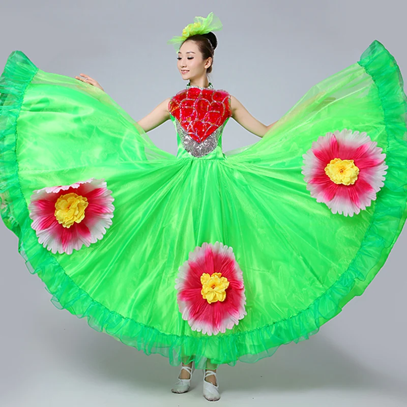 Откровенный женский танцевальный костюм большая юбка-качели Женский для