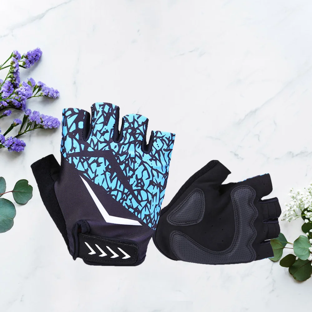 

1 Pair of Bike Riding Breathable Sports Half Finger Cycling - Size