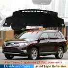 Крышка приборной панели Защитная Накладка для Toyota Highlander XU40 Kluger 2008  2013 автомобильные аксессуары приборная панель коврик от солнца 2011 2012