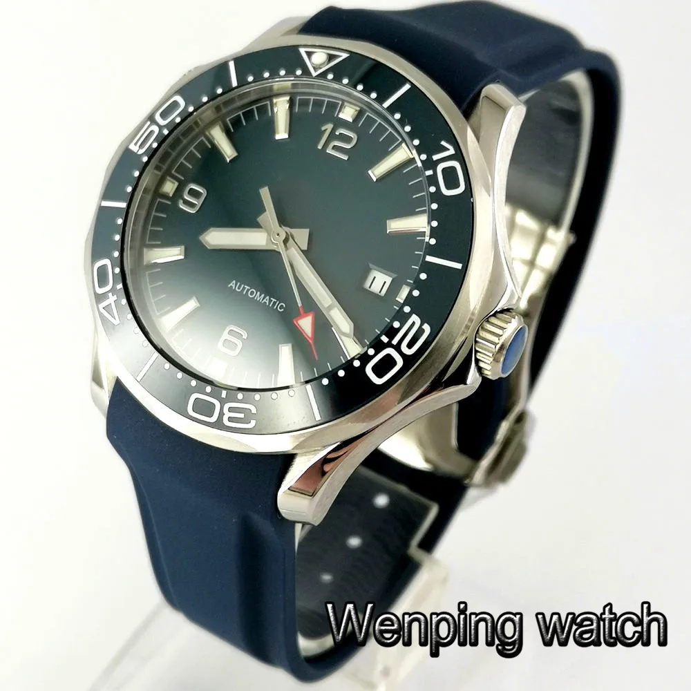 Мужские механические часы Bliger новинка 41 мм сапфировое стекло Керамическая рамка