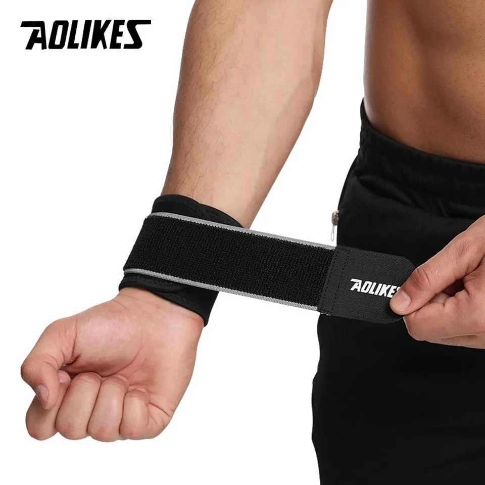 Регулируемый спортивный браслет AOLIKES 1 шт. наручный бандаж поддерживающий