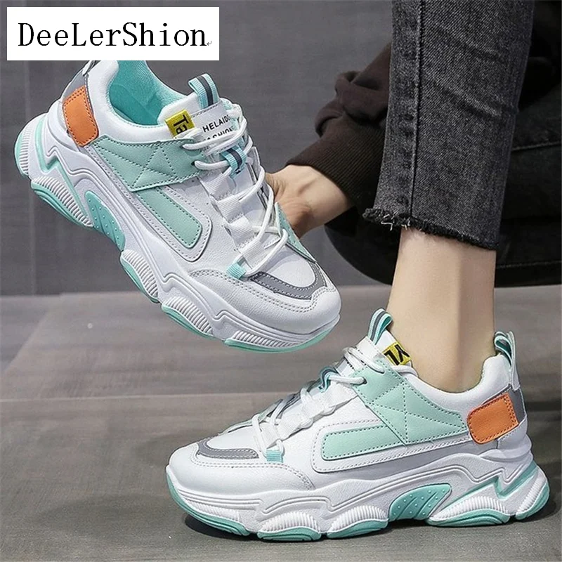 Женские массивные кроссовки черные или розовые дышащие сетчатые повседневные на