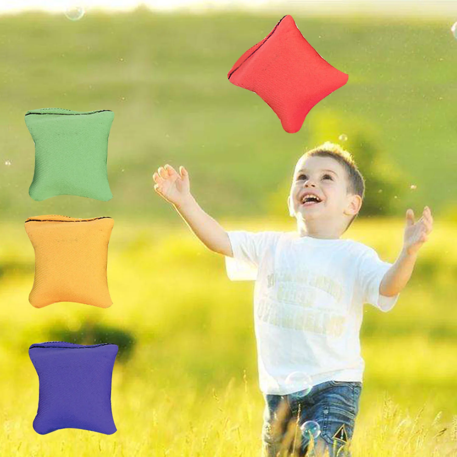 Детский комплект с кольцом обручем игрушечный набор из 4 предметов сумки для