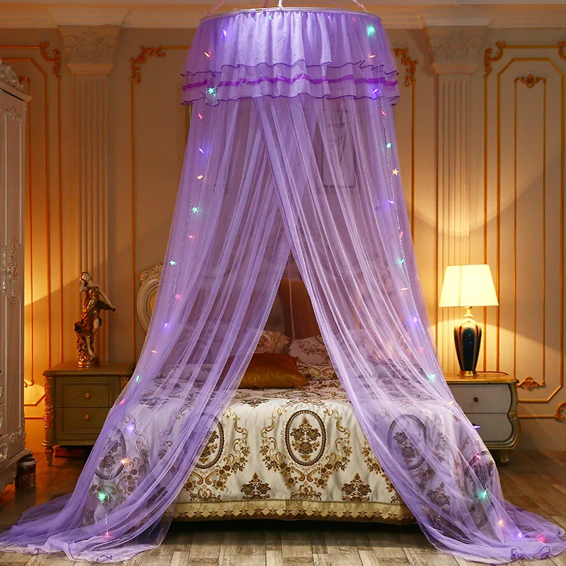 Elgant Canopy Mosquito Net Full Netting Bed Curtain Tent Fashion Princess No Insect Protection Bedroom | Дом и сад