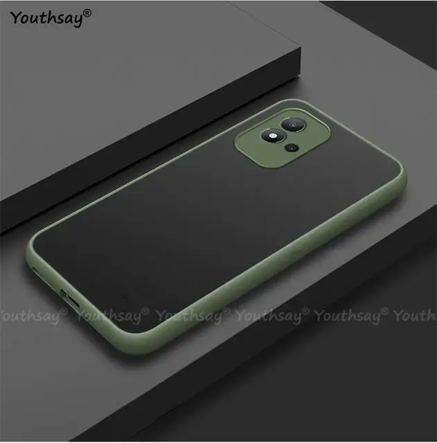 For Realme Narzo 50i Case For Realme Narzo 50i 50A 8i Cover Funda Matte Translucent Shockproof Phone Bumper For Realme Narzo 50i