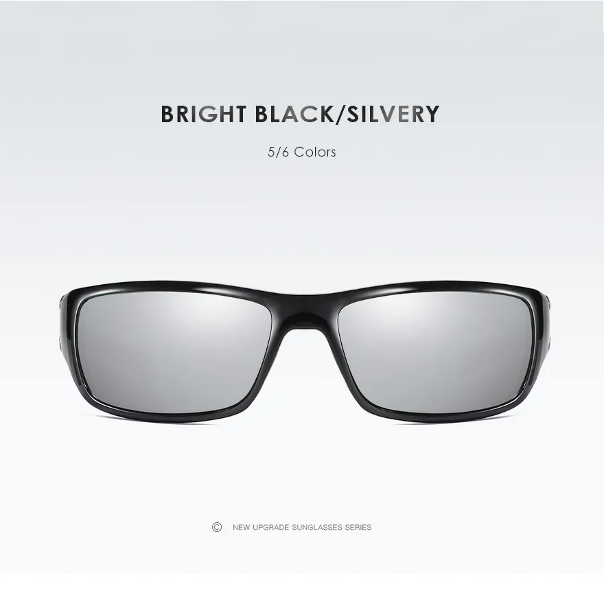 black silver mirror Бренд оптики, Новые поляризованные солнцезащитные очки для мужчин, модные мужские очки, солнечные очки для мужчин, очки для путешествий - Цвет линз: black silver mirror