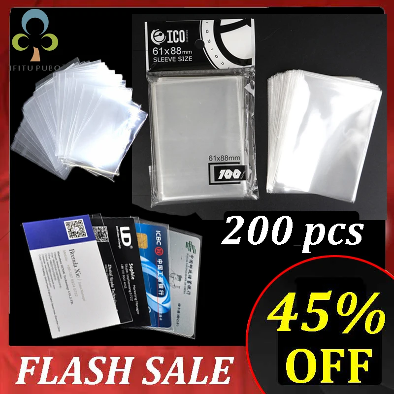 200 шт. (2 упаковки) Защитные чехлы для карт 65*90 мм магические убийцы трех