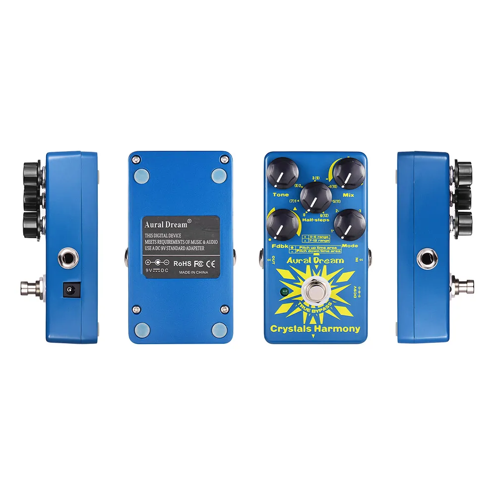 Aural Dream Crystals Harmony Digital Guitar Effect Pedal Creating Crystal Particles Effects True Bypass Single | Спорт и развлечения
