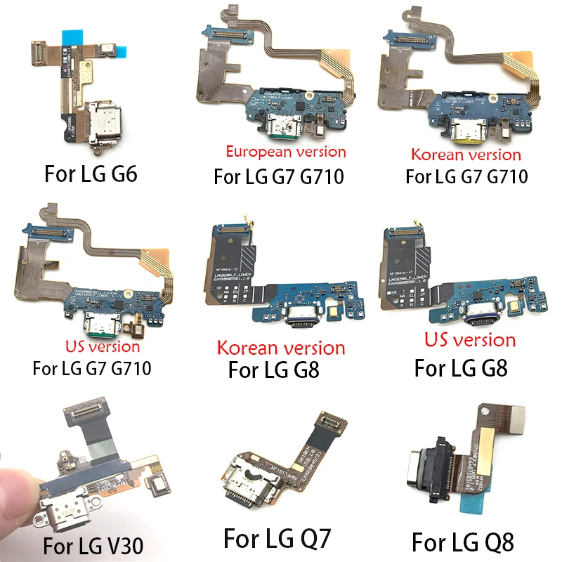 Оригинальная Новинка для LG G6 G7 G8 G9 Q7 Q8 V30 V40 V50 K51 K50S USB зарядный порт коннектор плата