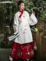 women chinese traditional hanfu costume lady ming dynasty pricess cloth female stage cosplay performance ancient folk dance wear