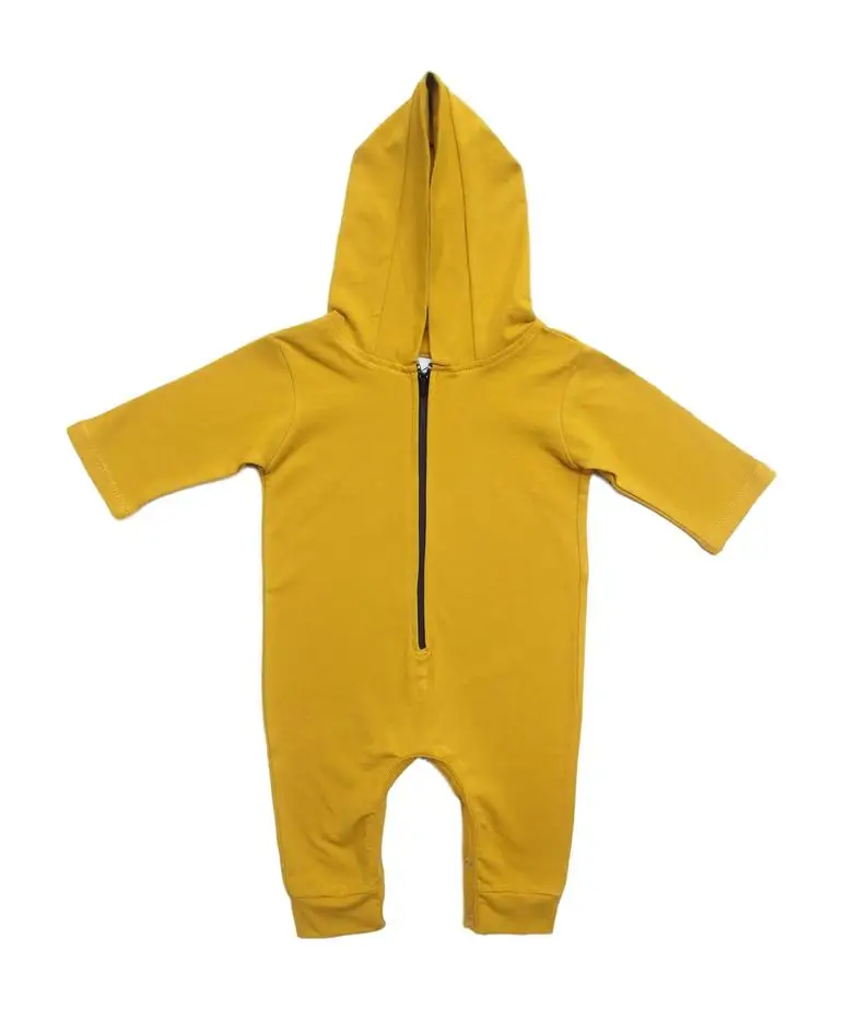 Комбинезон на молнии с длинным рукавом для новорожденных девочек и