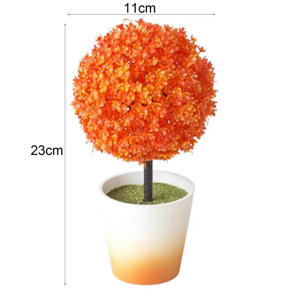 

Artificial Topiary Trees Ball Shaped Tree Simulation Bonsai Micro Landscape Plastic Realistic Simulation Bonsai for Home
