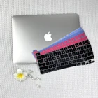 Мягкий чехол с клавиатурой для Apple MacBook, силиконовый защитный чехол для клавиатуры 13, 16 дюймов, 8 цветов, A2338, A2141, A2251