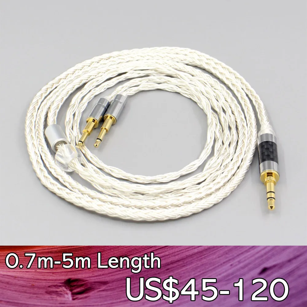 

16-ядерный OCC посеребренный кабель для наушников LN007050 для бездны Diana, акустические исследования, искусственная альфа-лампа дальнего света PMx2