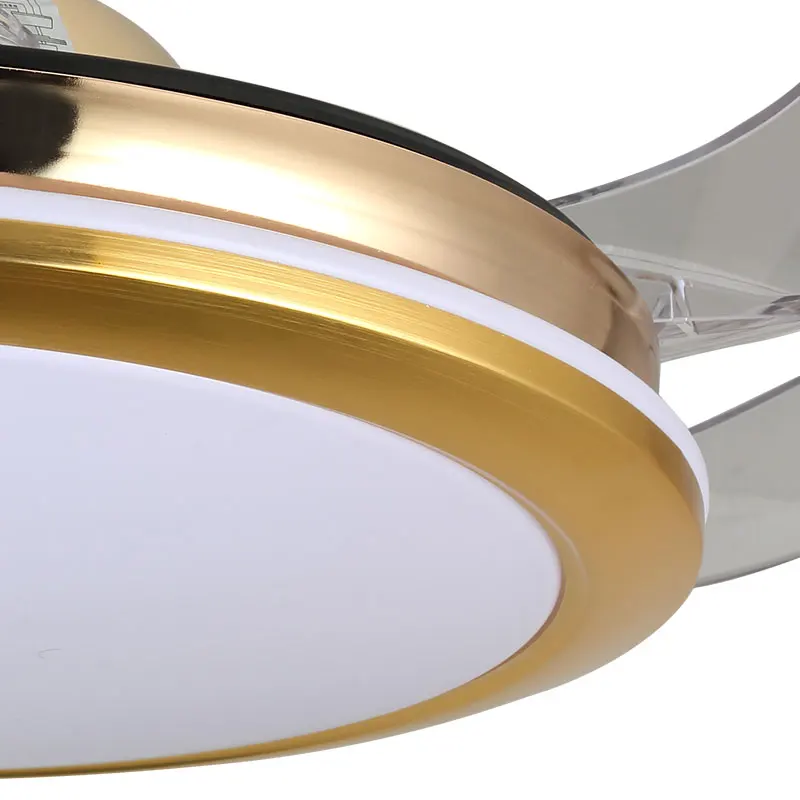 Современные потолочные светильники AOSONG невидимые лопасти вентилятора с