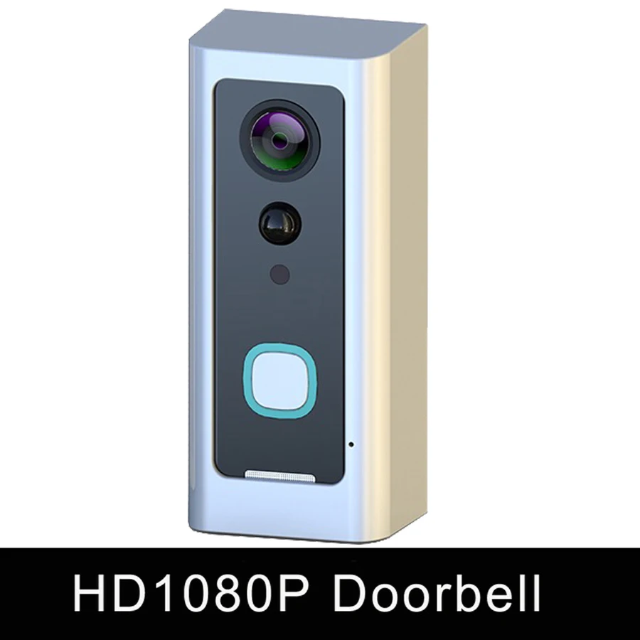 V1P-S Cdycam, новинка, HD 1080 P, Wifi, водонепроницаемый, видео дверной звонок, беспроводной, для дома, батареи, камера, двусторонняя, аудио, разговор, ночное видение, PIR, умная дверь - Цвет: V1P-S