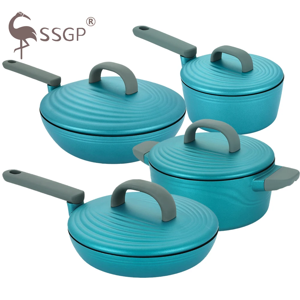 Кухонная утварь 3 4 шт. антипригарная сковорода кухонная комбинированная плита